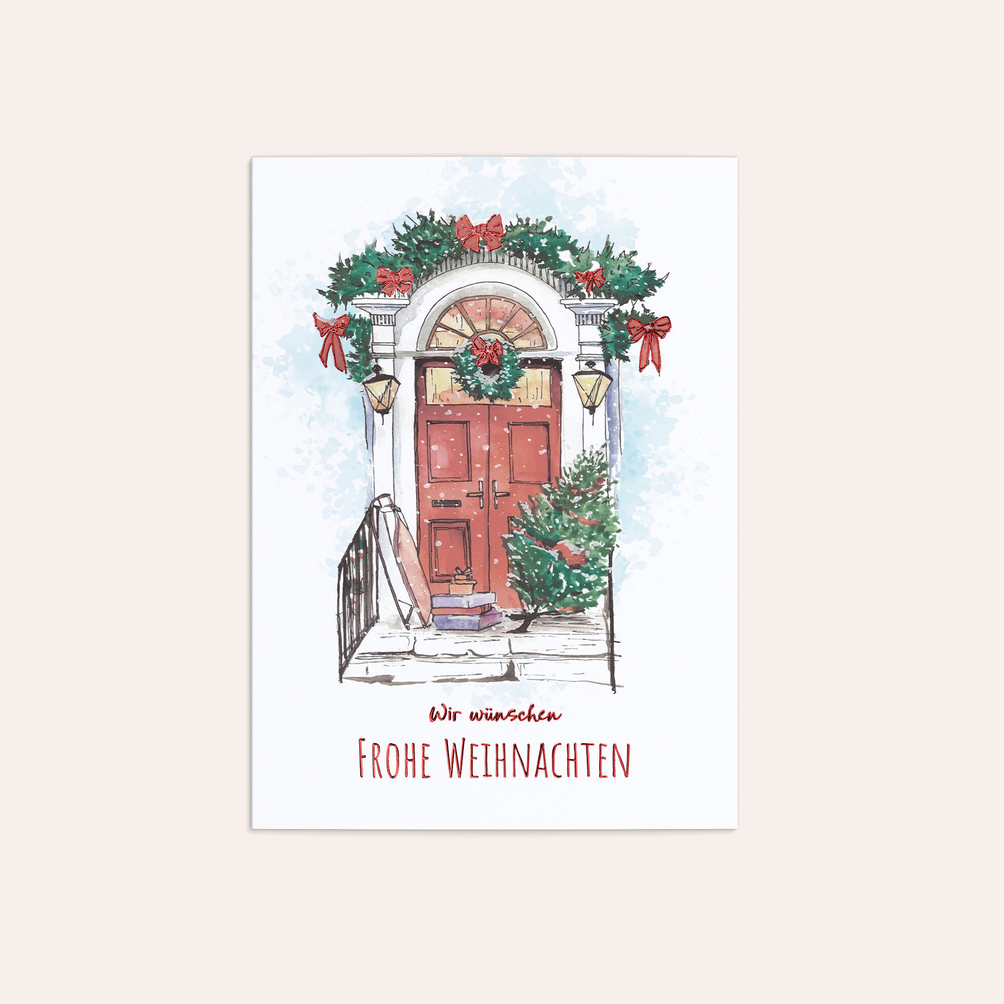 Weihnachtskarten Geschäftlich - Tannenduft & Lichterglanz