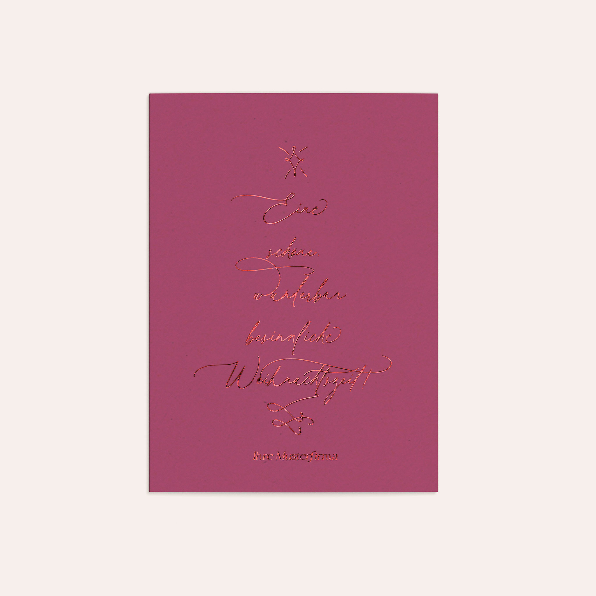 Weihnachtskarten Geschäftlich - Besinnlicher Schwung