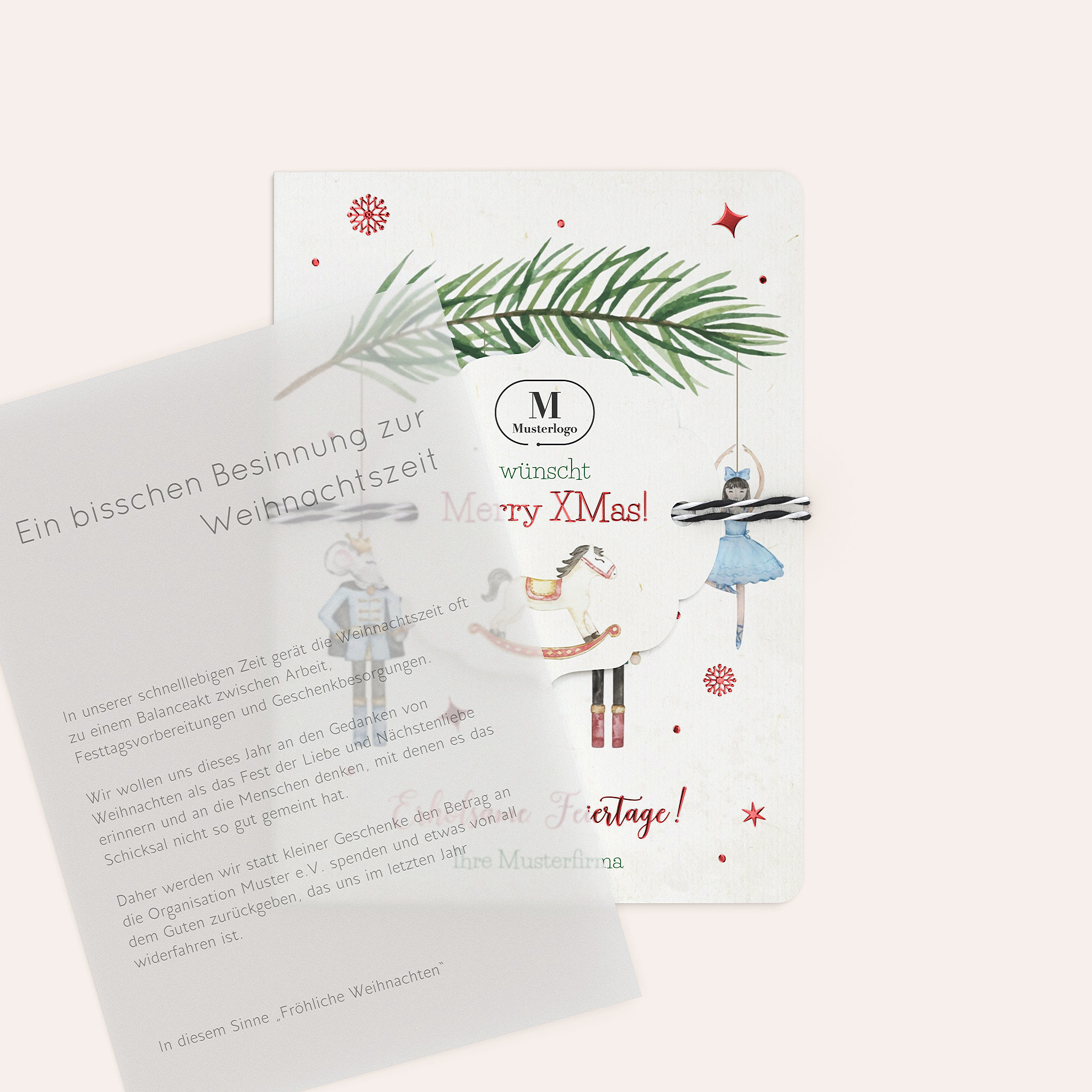 Weihnachtskarten Geschäftlich - Nussknacker & Weihnachtsträume