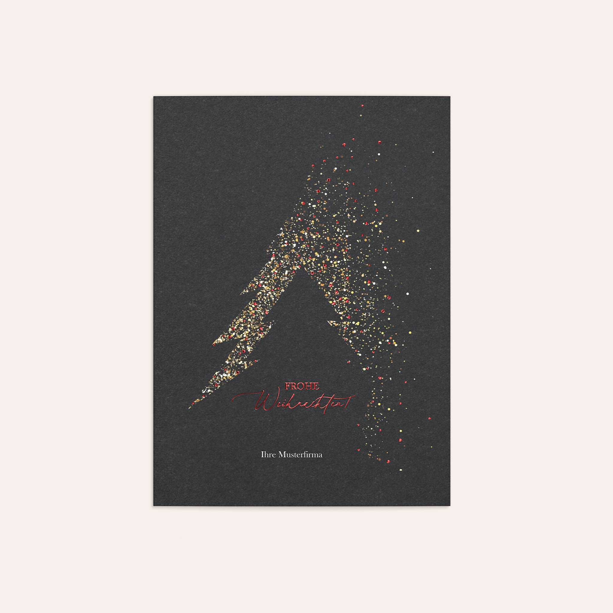 Weihnachtskarten Geschäftlich - Glitzerndes Bäumchen