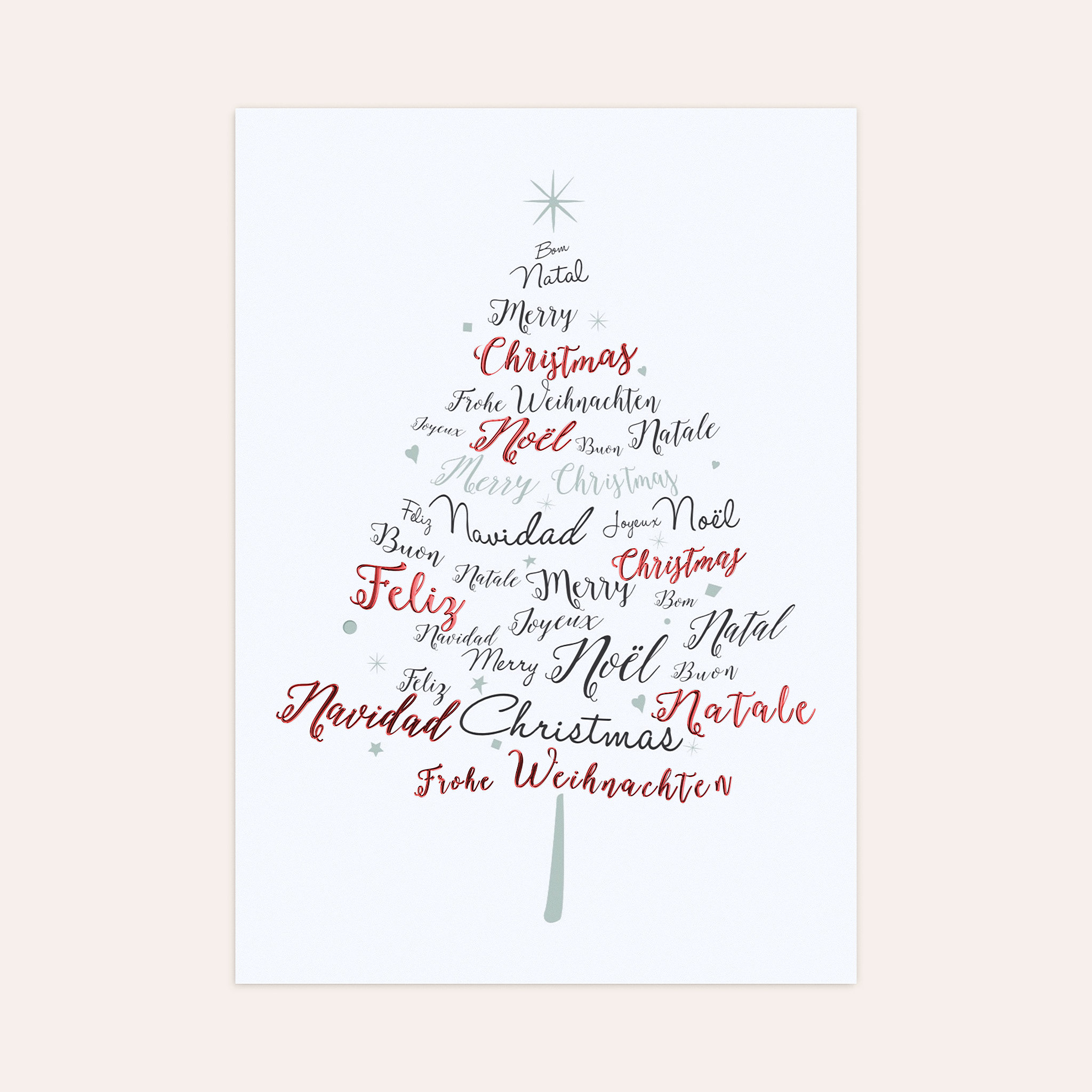 Weihnachtskarten Geschäftlich - Sprachenbaum