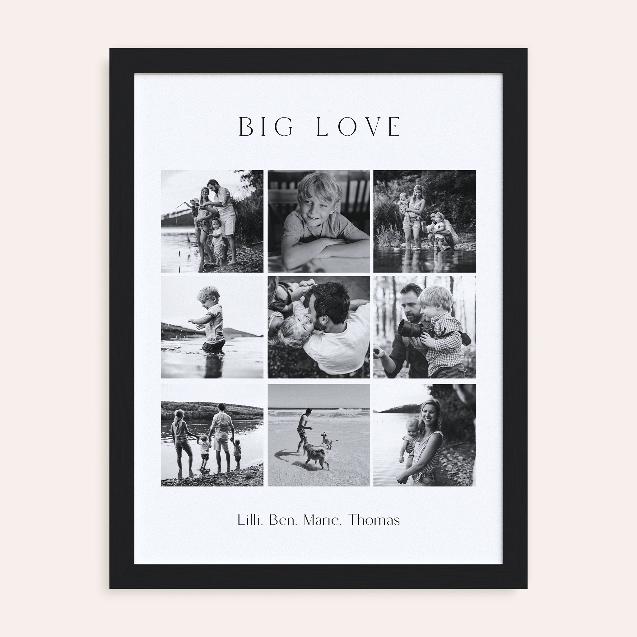 Geschenke zum Muttertag - Wandbild “Liebe im Quadrat”