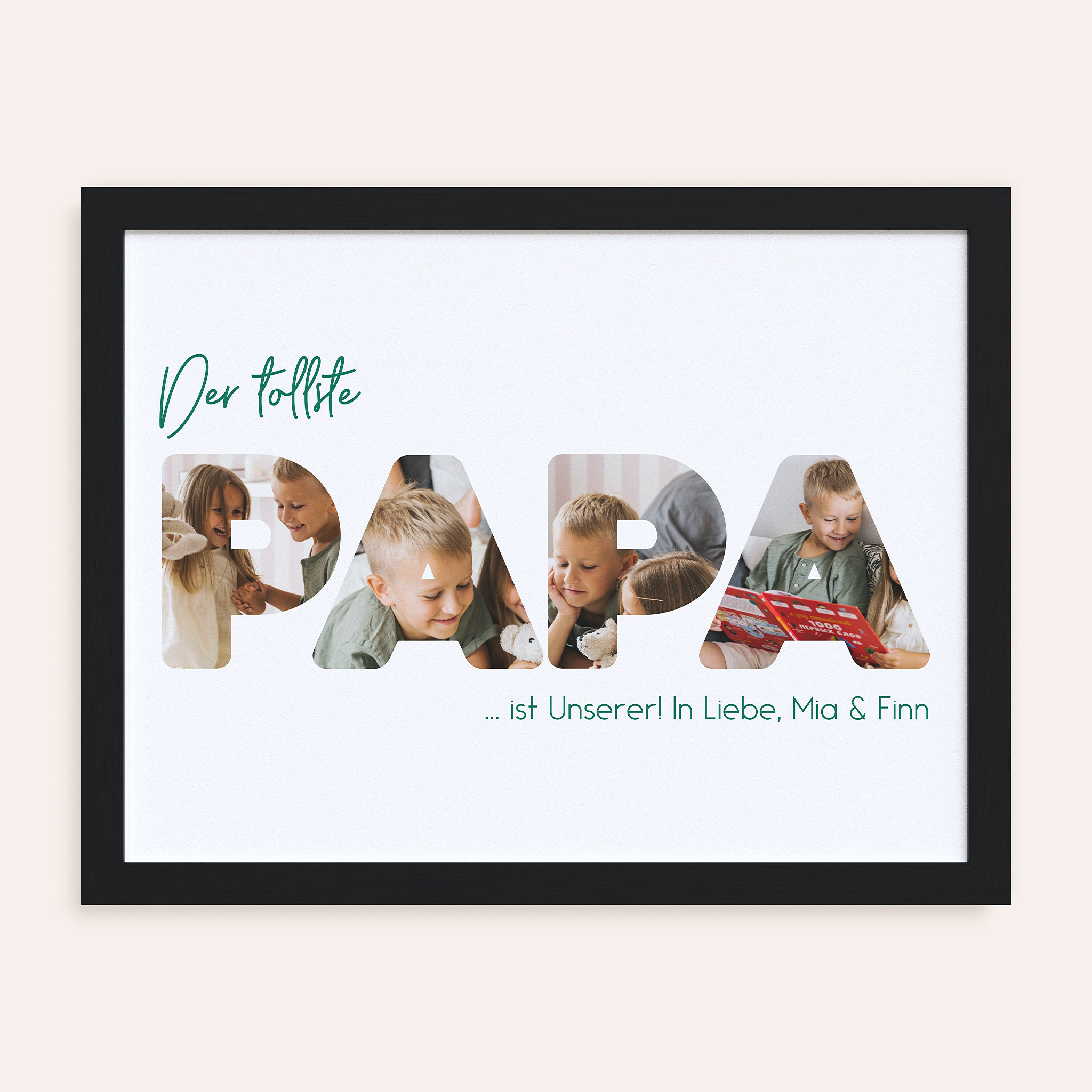 Geschenke zum Vatertag - Wandbild “Toll und einzigartig