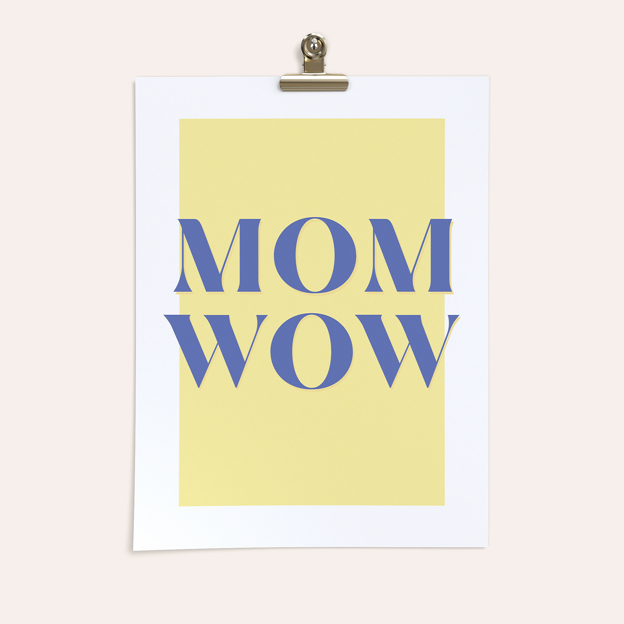 Geschenke für Mama - Wandbild - Wow Mom