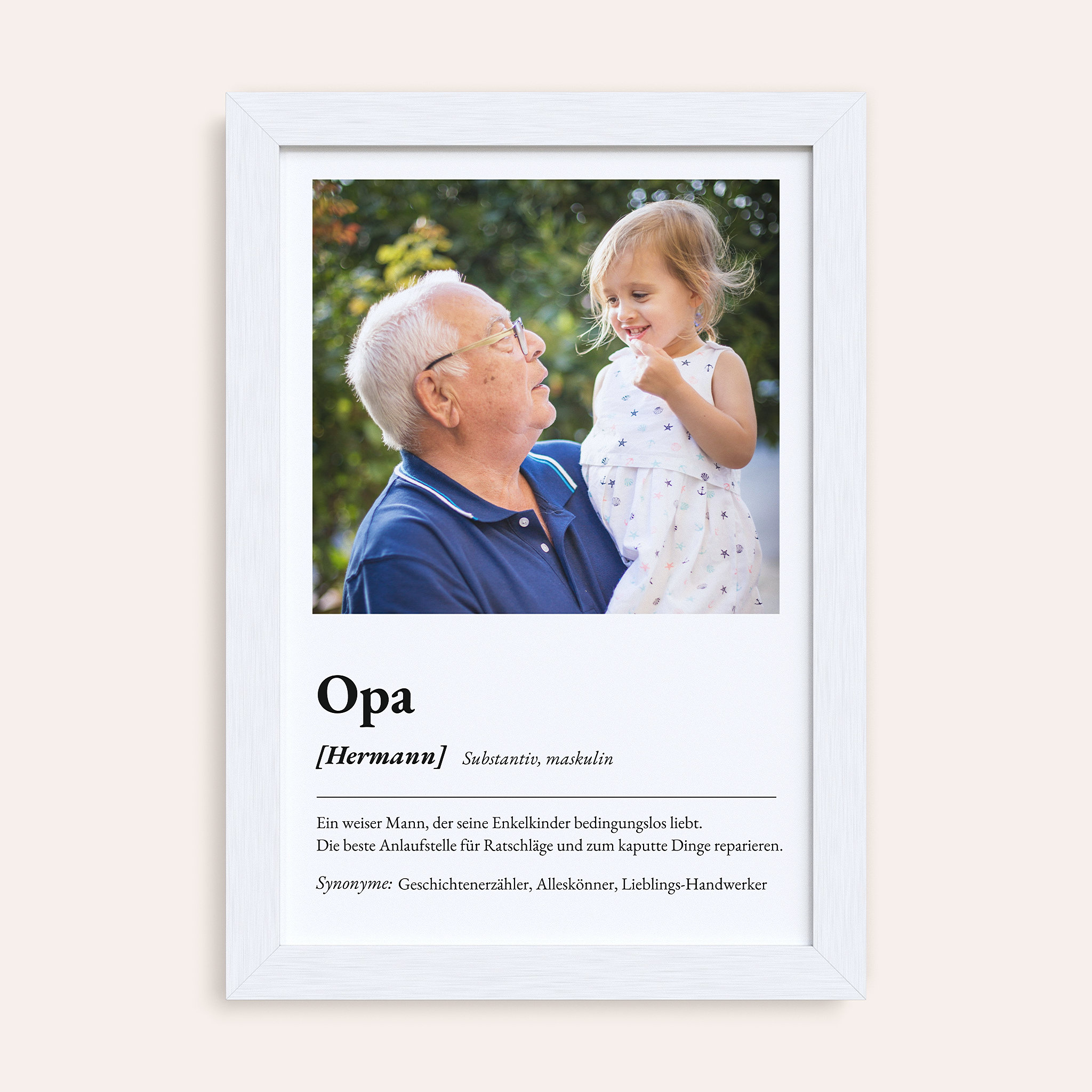 Geschenke für Opa - Definitions-Poster ”Opa”