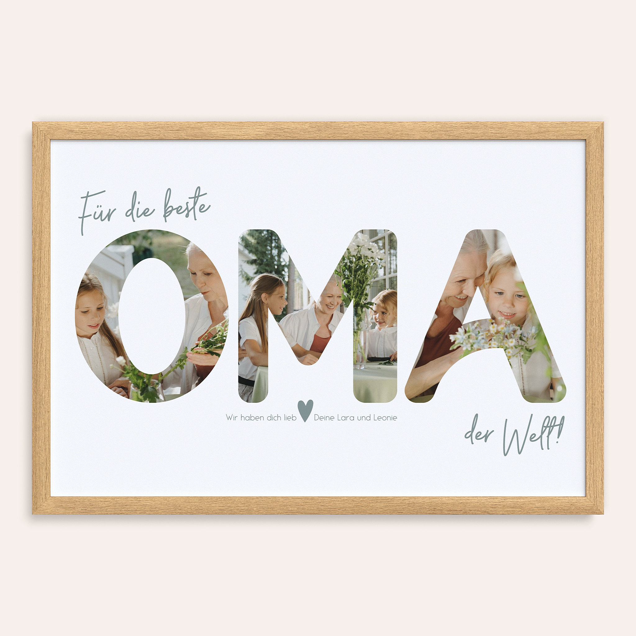 Geschenke zum 80 Geburtstag - Poster Collage - OMA