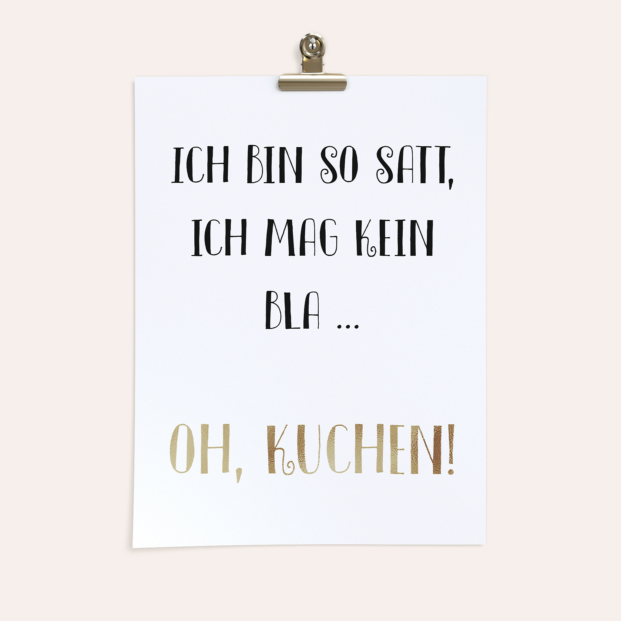 Wandbilder Küche - Satt