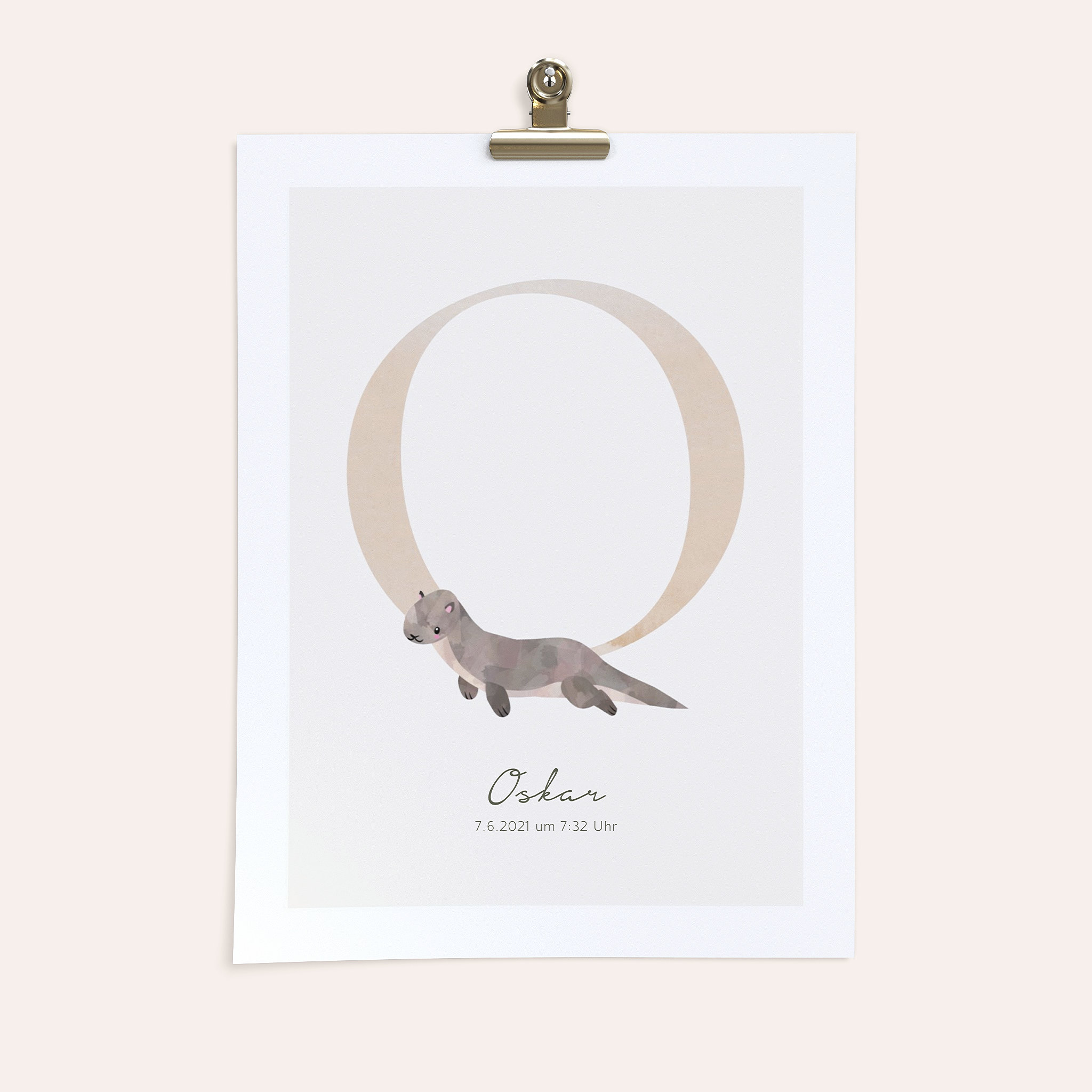 Wandbilder Babyzimmer - Originelles O