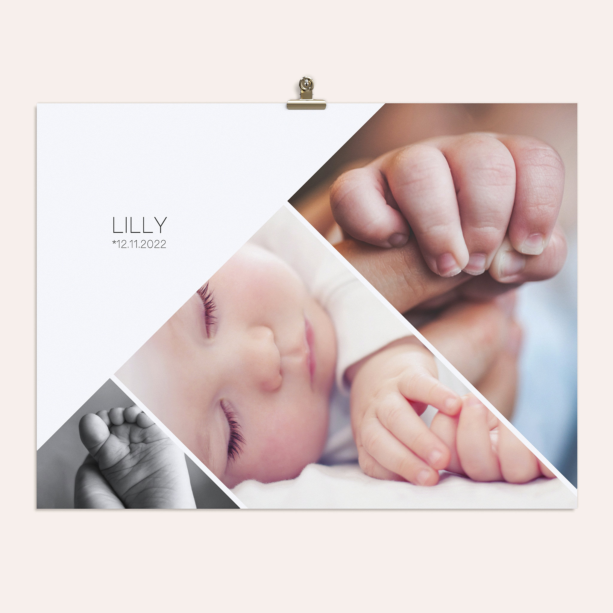 Wandbilder Babyzimmer - Triole Horizontal