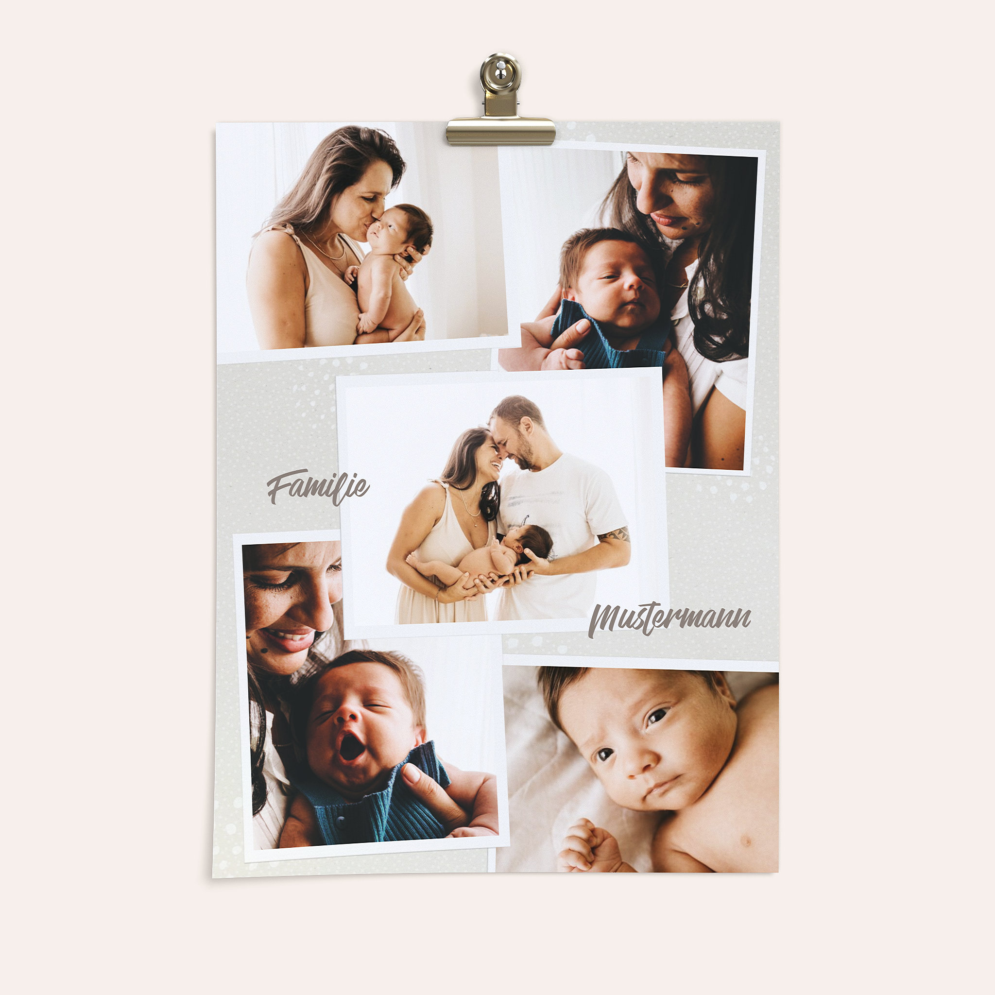 Wandbilder Babyzimmer - Happy family