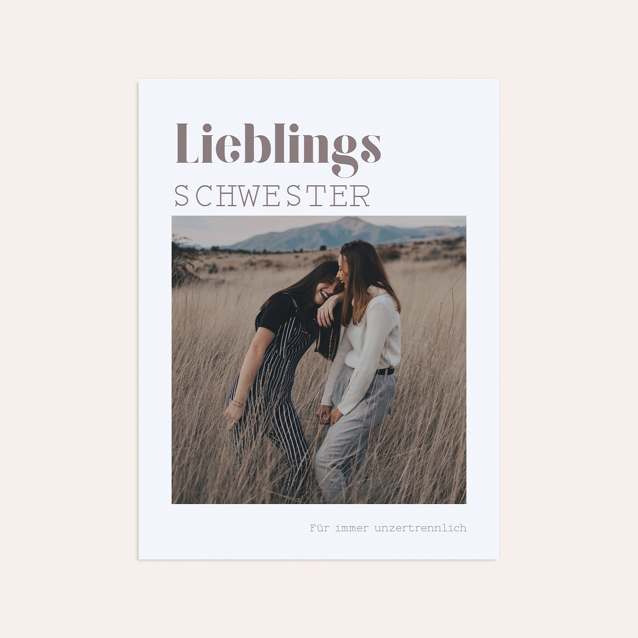 Wandbilder mit Foto - Lieblingsschwester