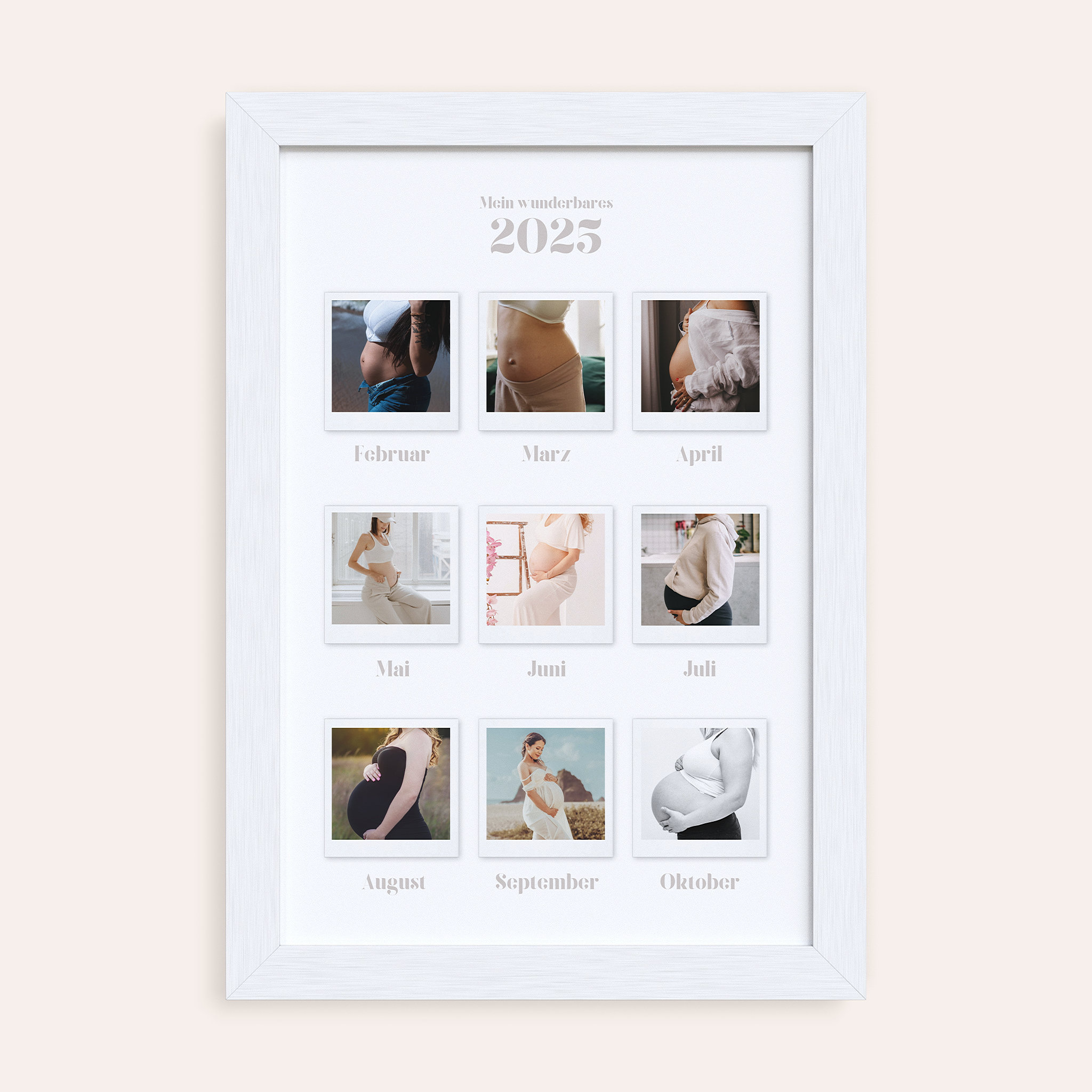 Wandbilder mit Foto - 12 Monate