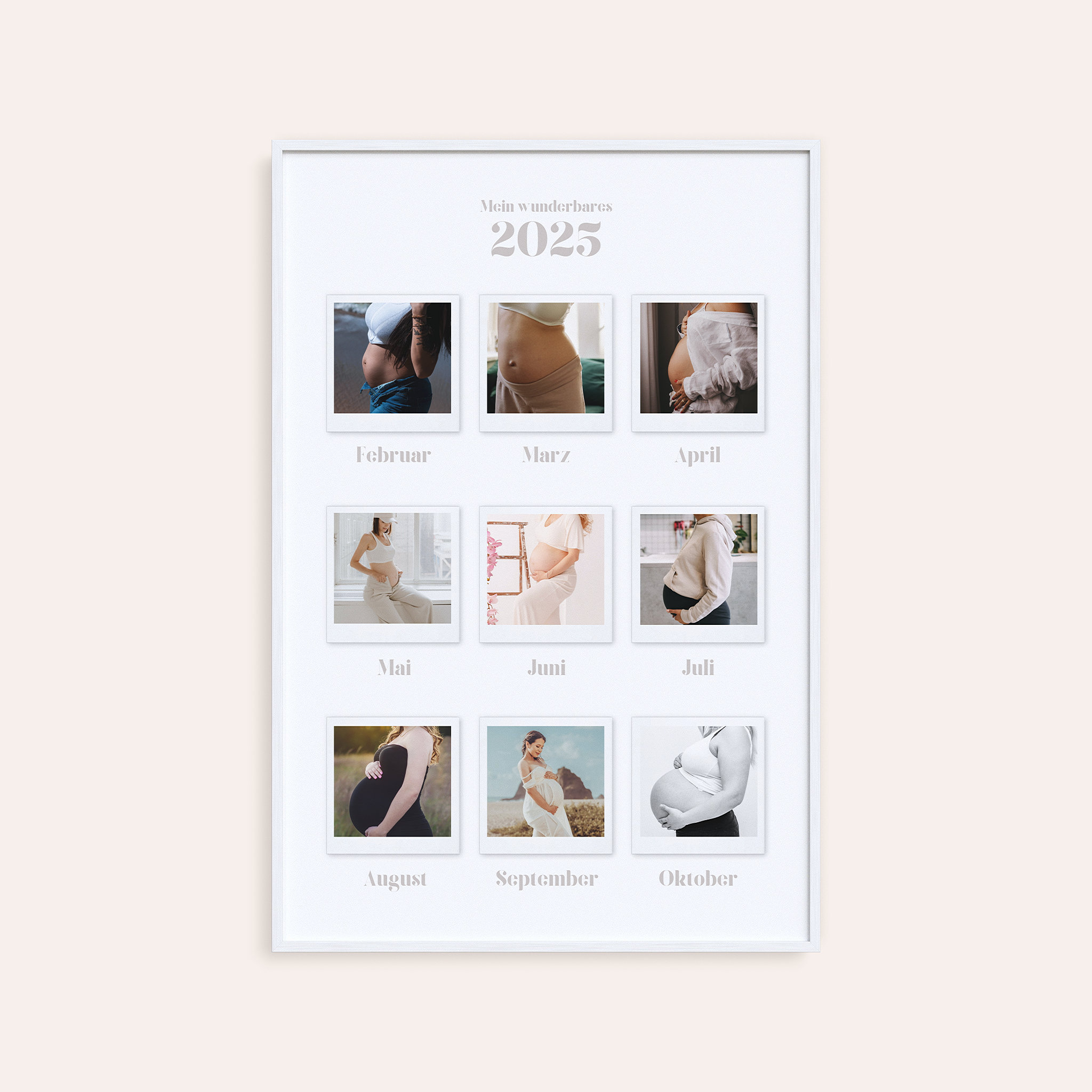 Wandbilder mit Foto - 12 Monate