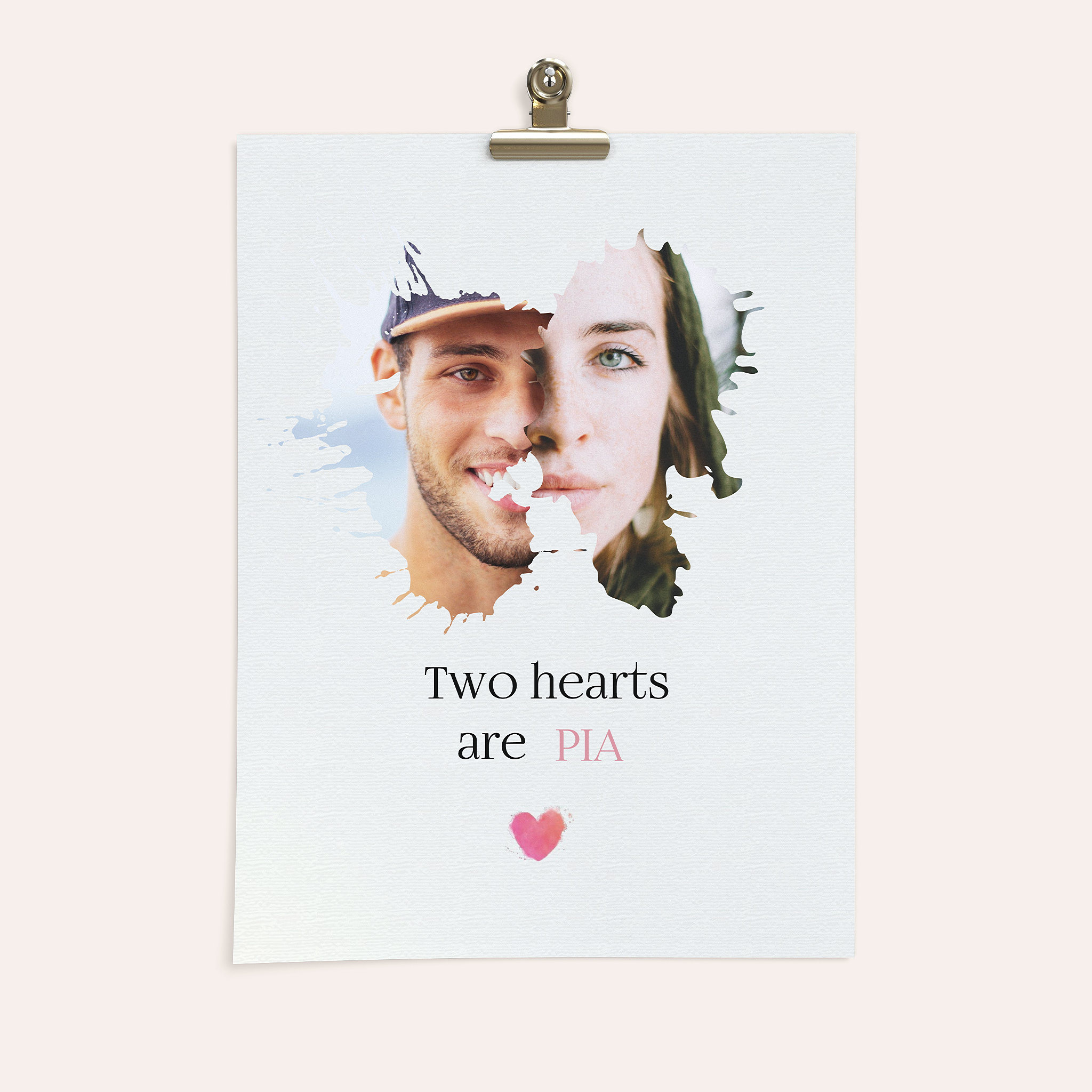 Wandbilder mit Foto - Heart splash