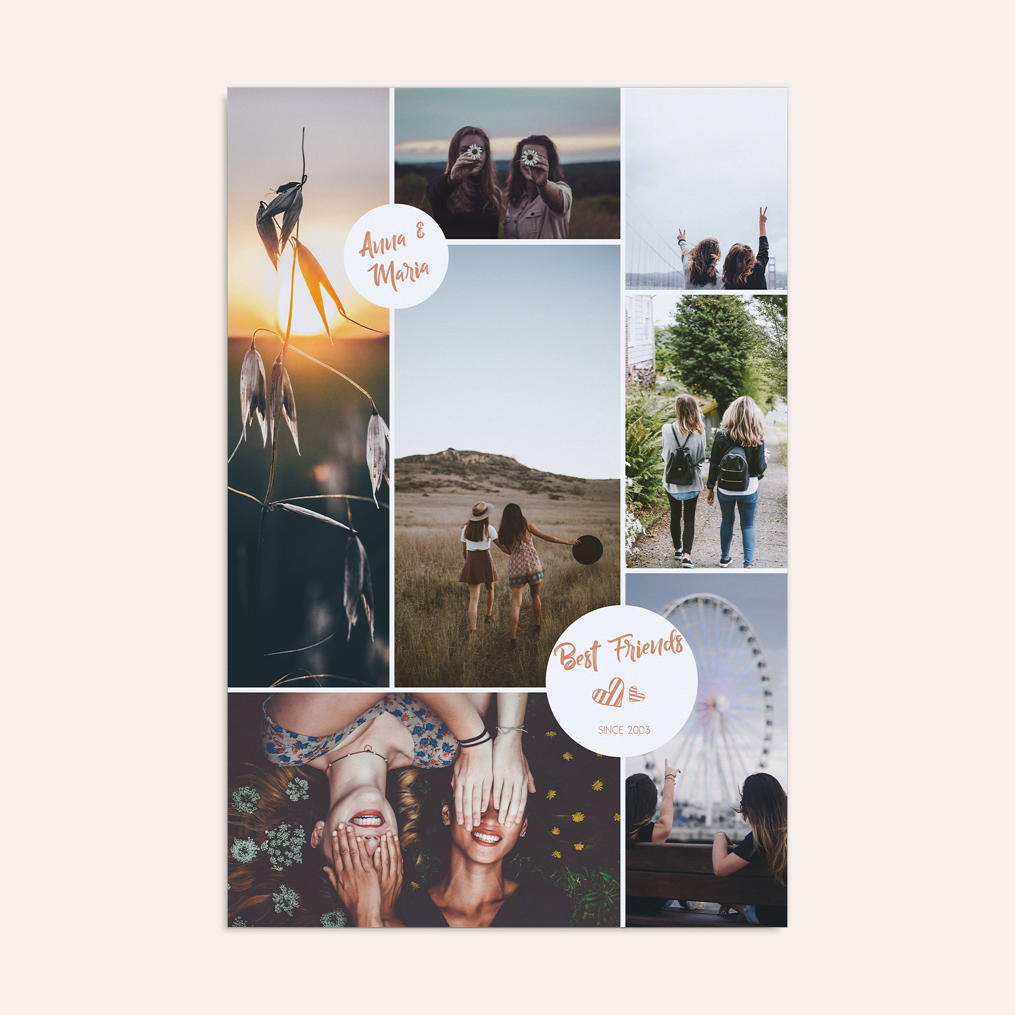 Wandbilder mit Foto - Best friends