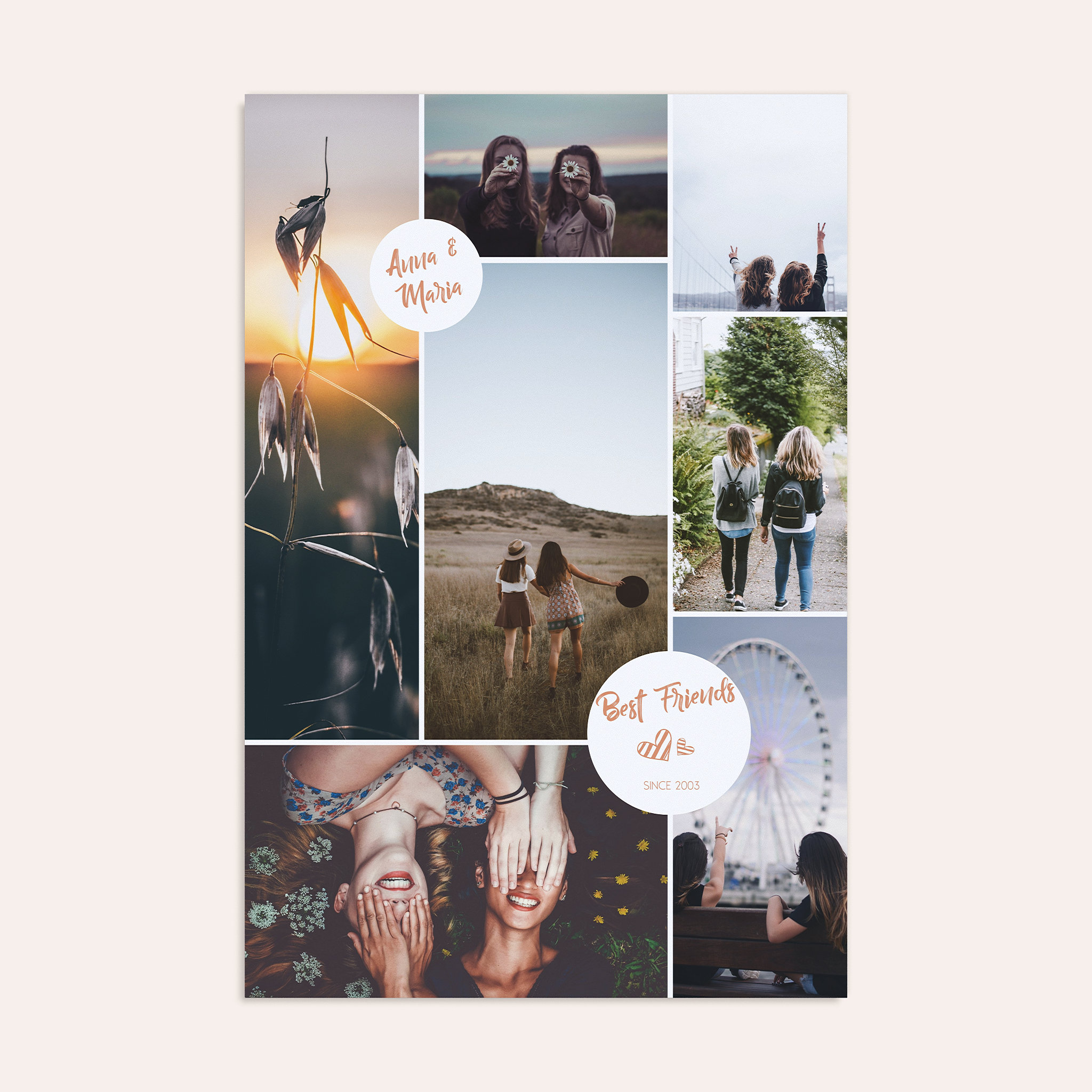 Wandbilder mit Foto - Best friends