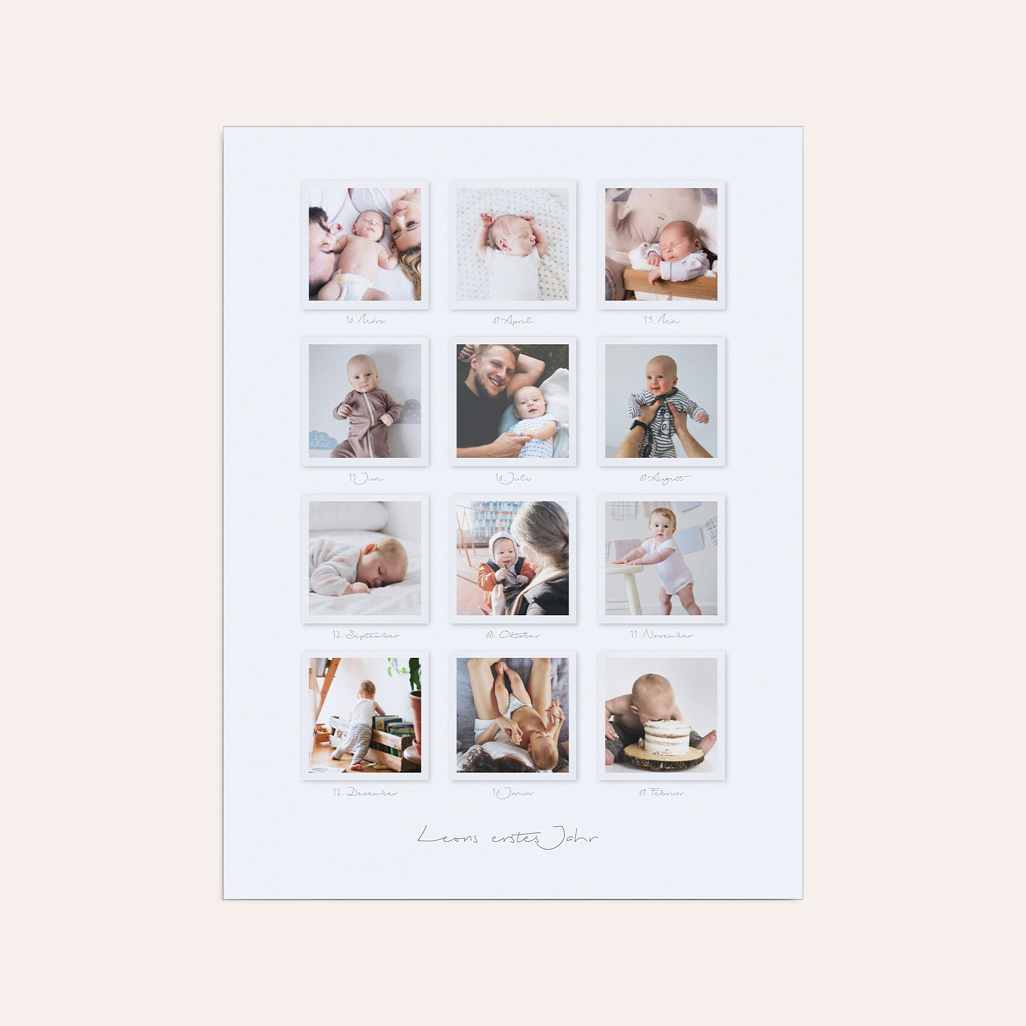 Wandbilder mit Foto - Fröhliche Babywelt