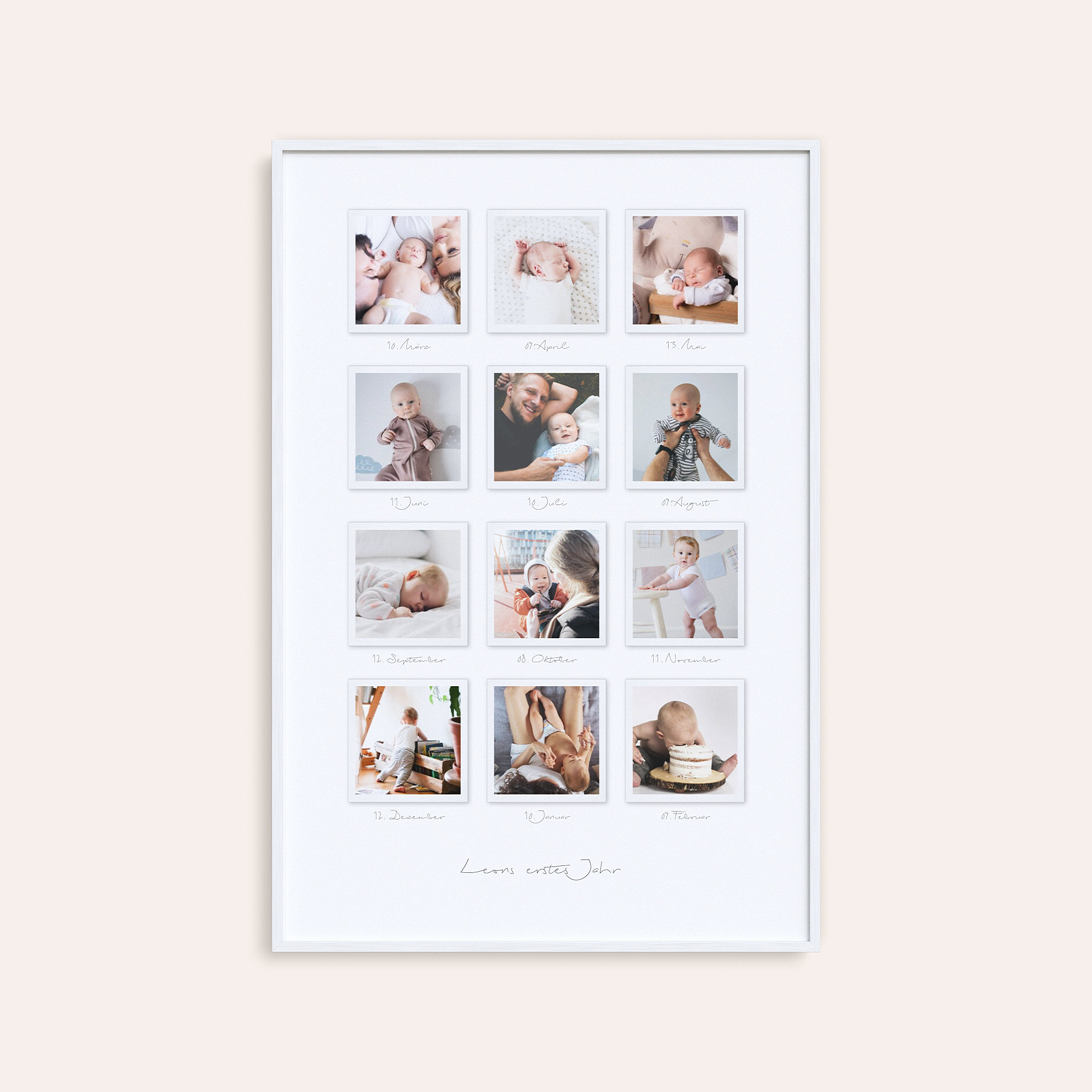 Wandbilder mit Foto - Fröhliche Babywelt