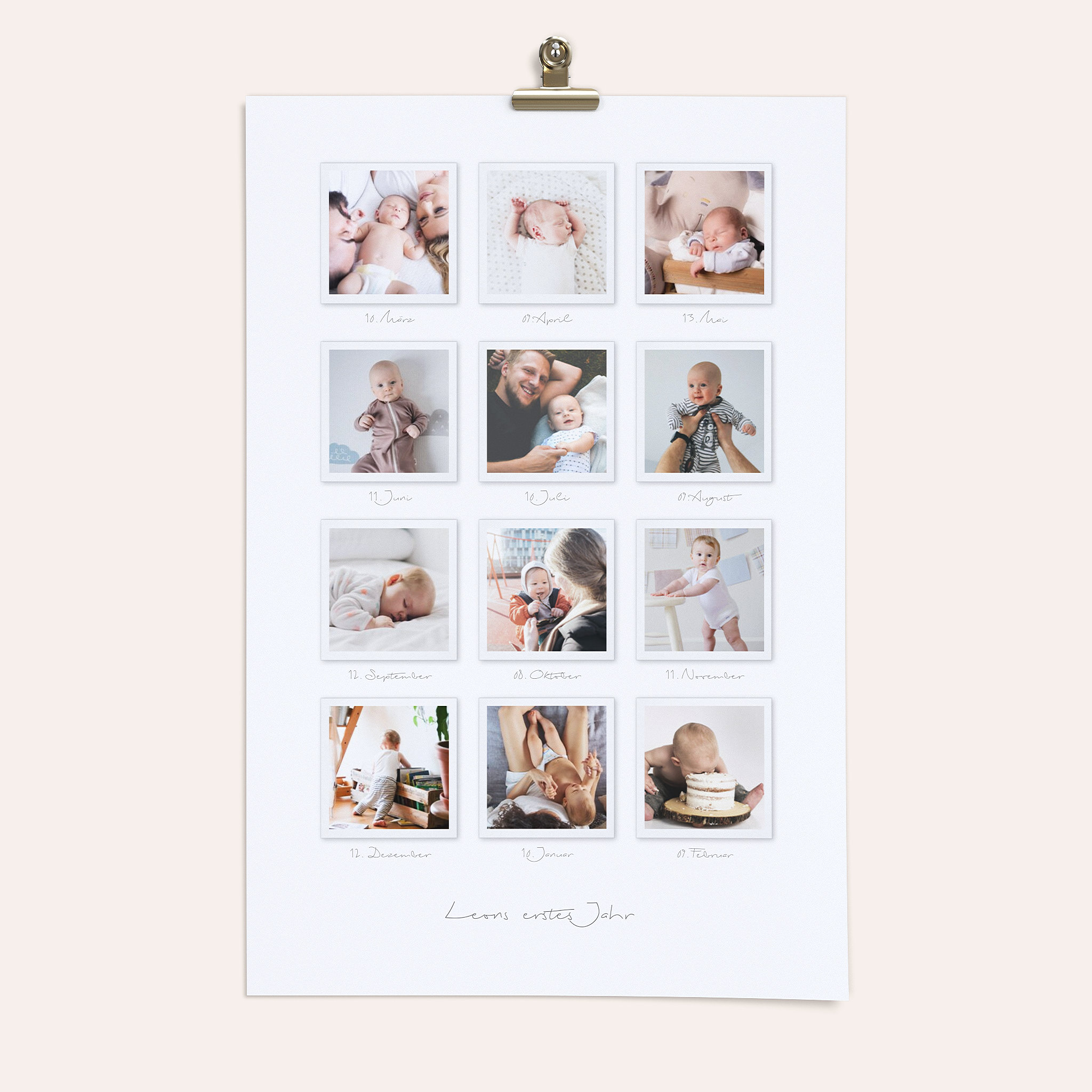 Wandbilder mit Foto - Fröhliche Babywelt