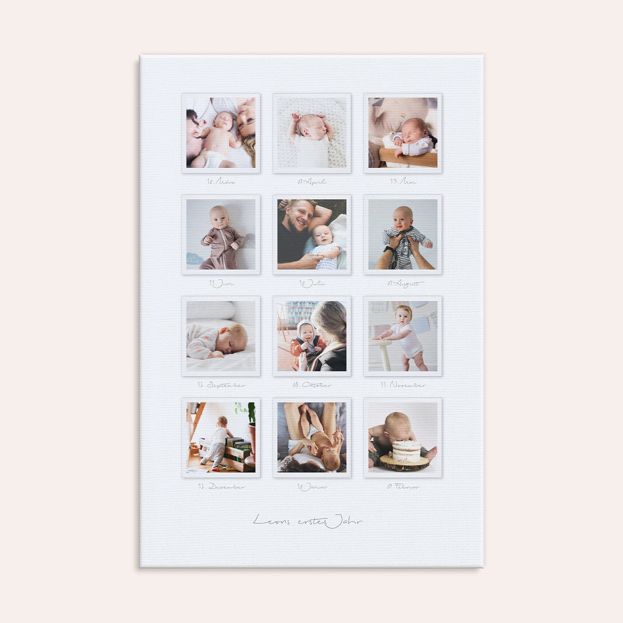 Wandbilder mit Foto - Fröhliche Babywelt
