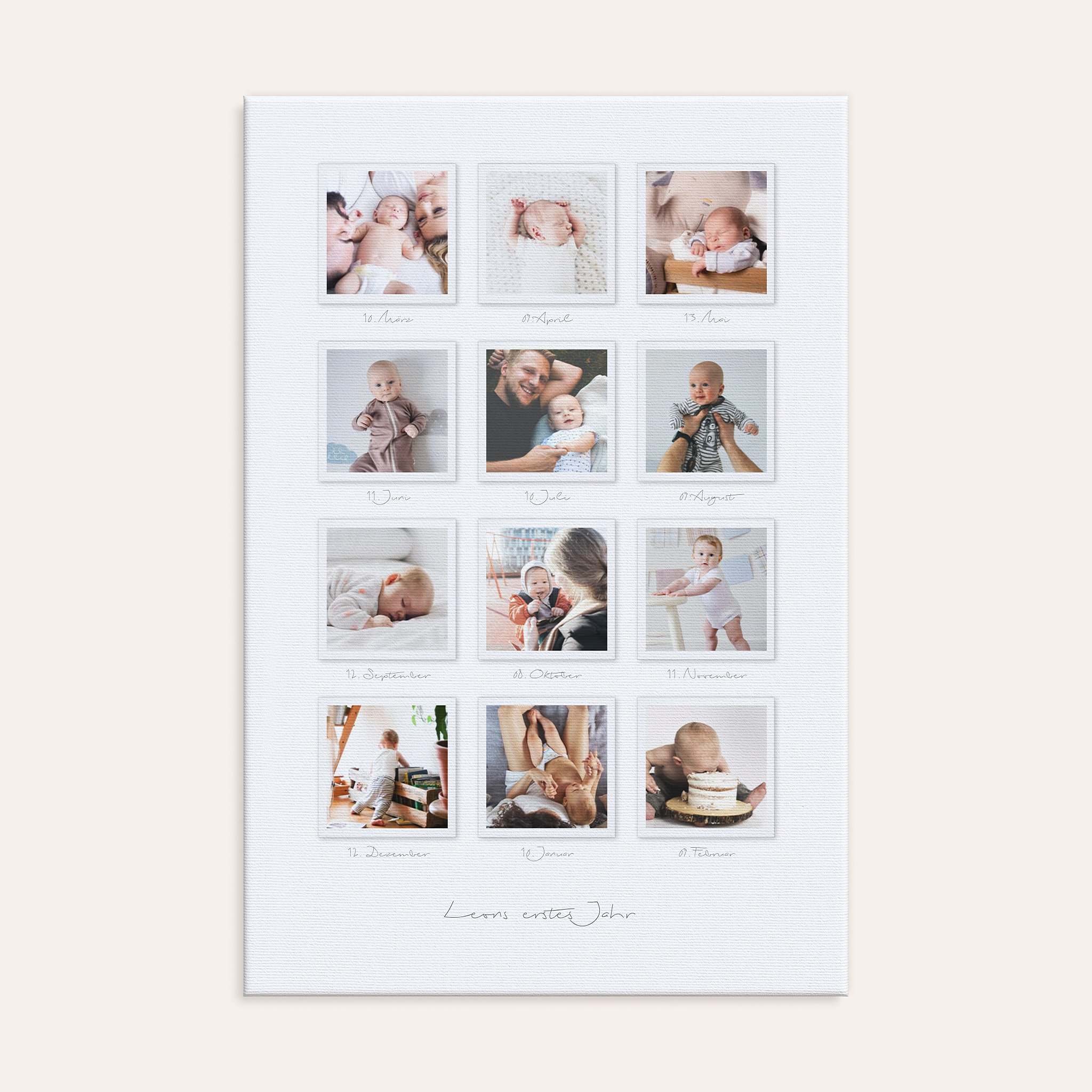 Wandbilder mit Foto - Fröhliche Babywelt