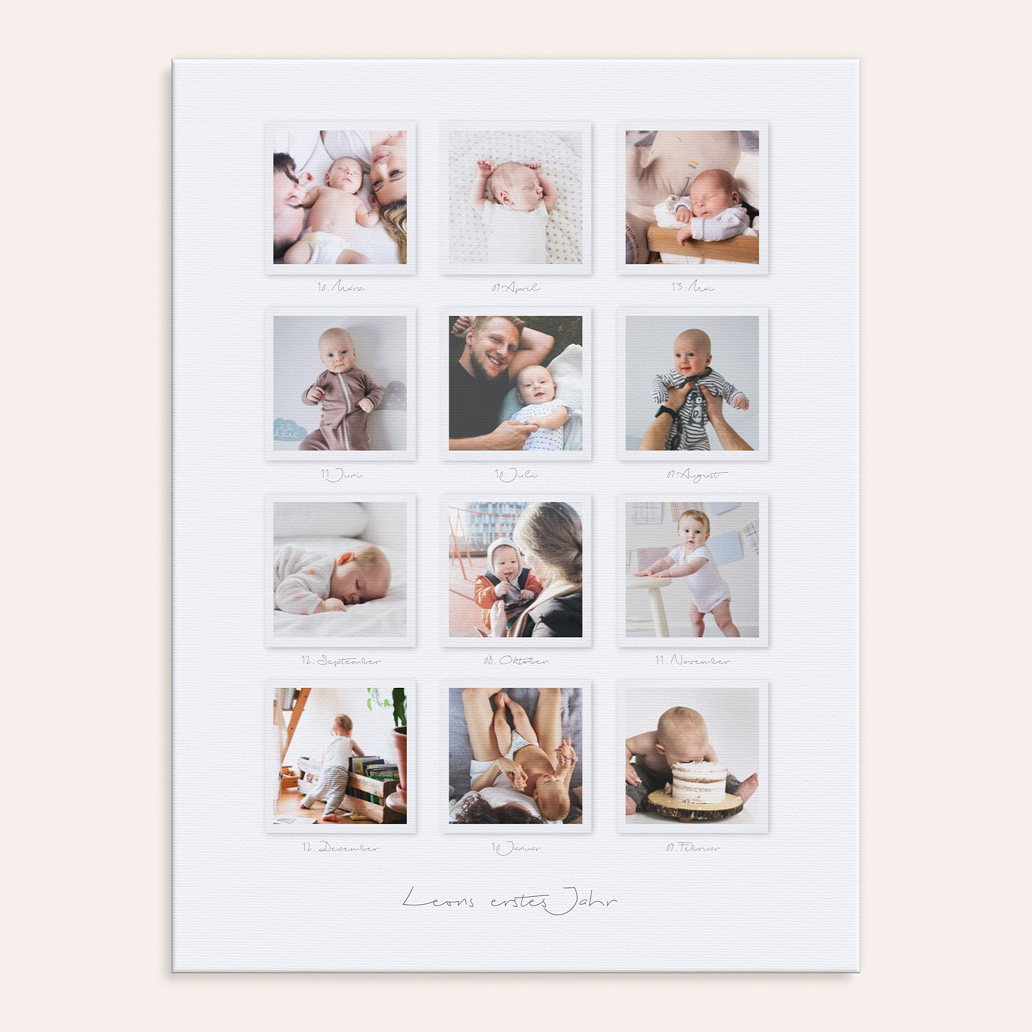 Wandbilder mit Foto - Fröhliche Babywelt