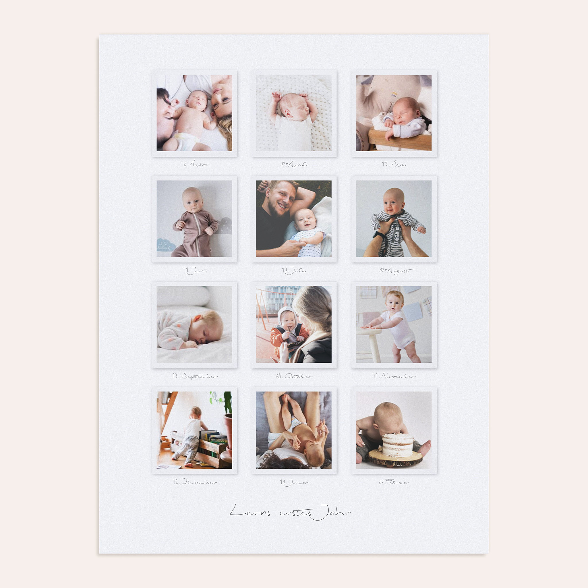 Wandbilder mit Foto - Fröhliche Babywelt