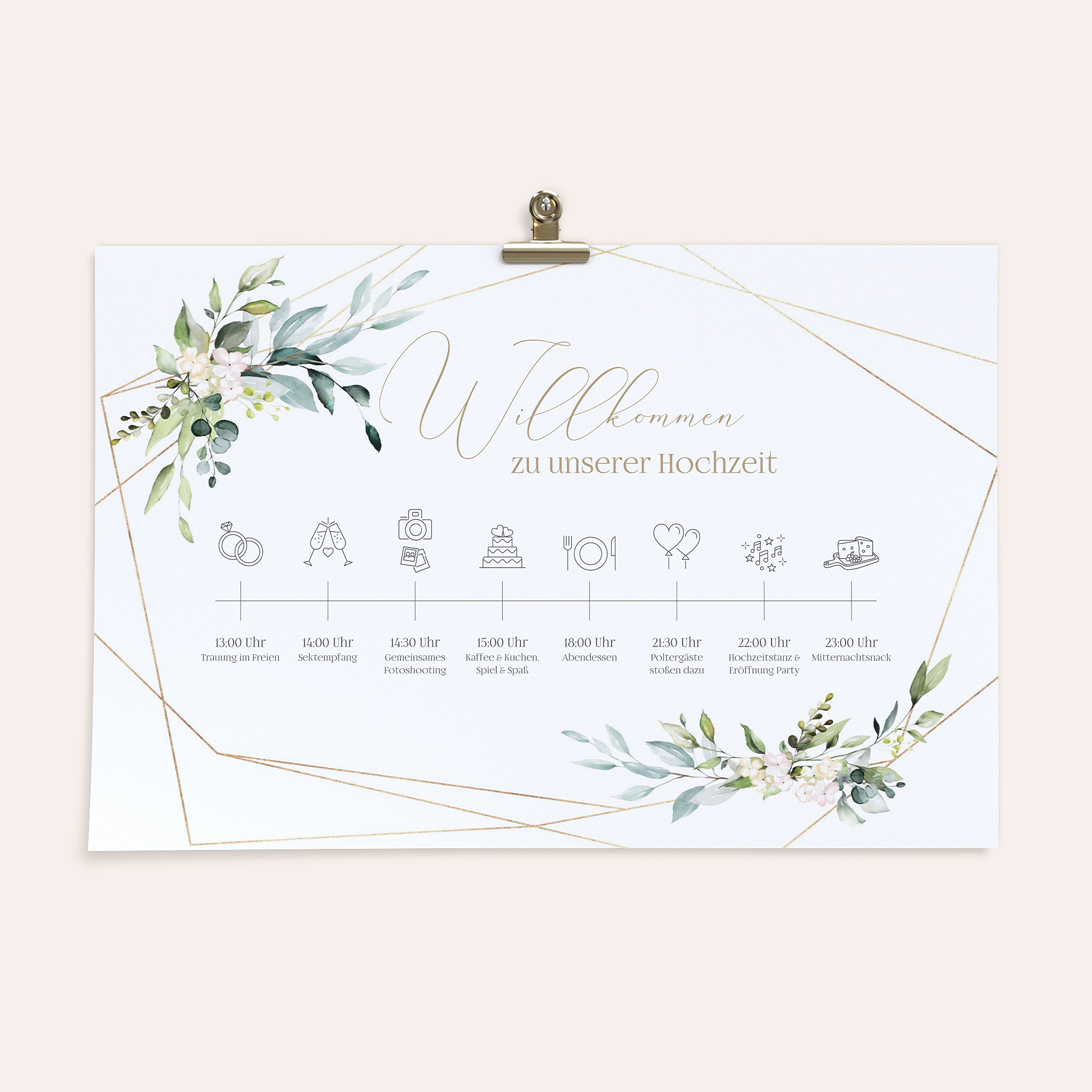 Ablaufplan Hochzeit - Tender Florals