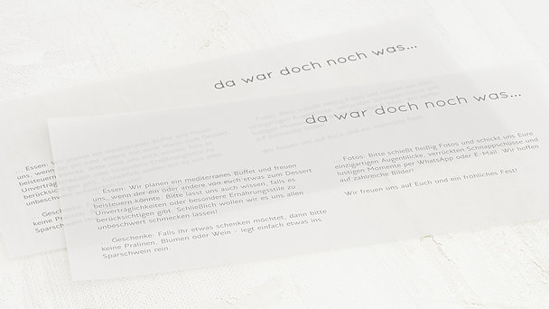 Einlegeblätter - Transparente Einlegeblätter DinLang