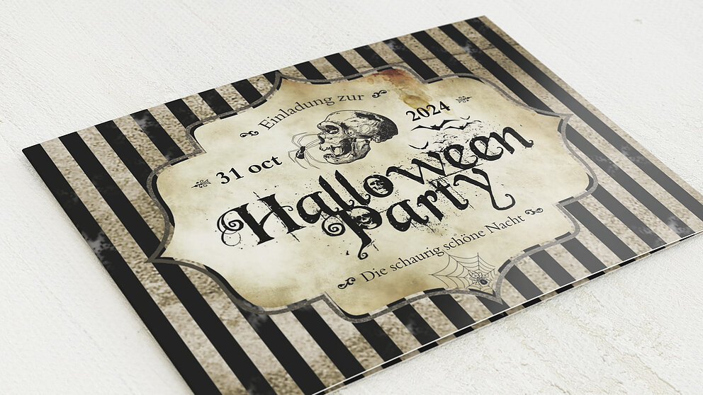 Einladungskarten Halloween Fright Night Detail