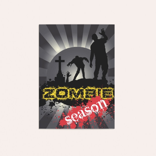 Einladungskarten Halloween - Dawn of the zombies