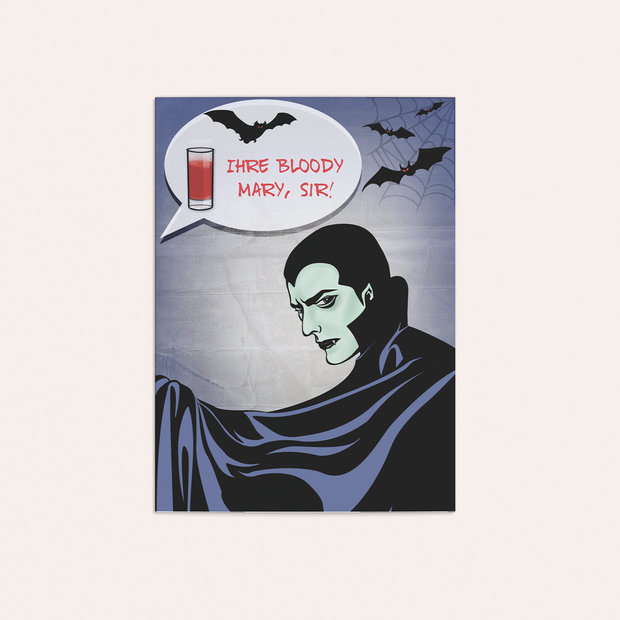 Einladungskarten Halloween - Dracula
