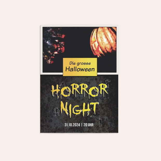 Einladungskarten Halloween - Horror Night