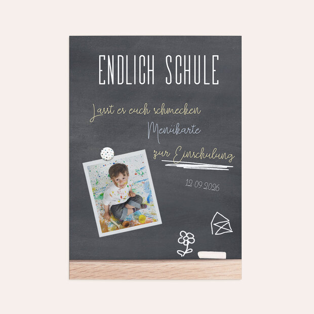 Menükarte Einschulung - Tafelspaß