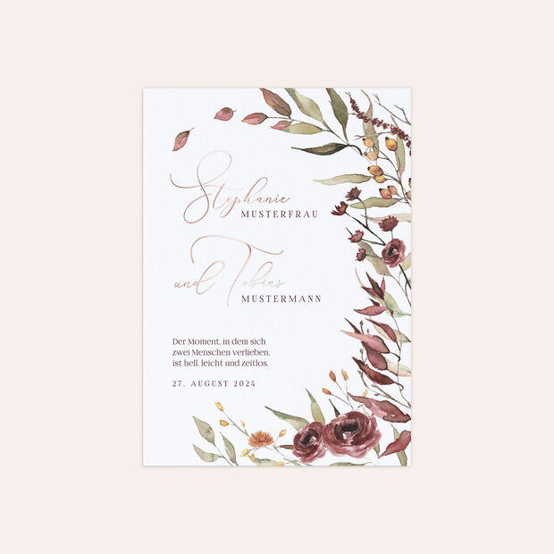 Hochzeitseinladung - Herbstlicher Traum