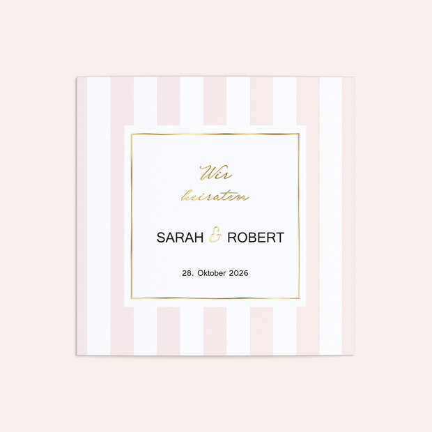 Hochzeitseinladung - Blush Wedding Stripes