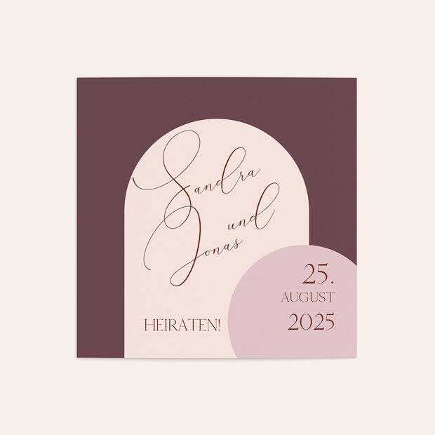 Hochzeitseinladung - Love & Color Block