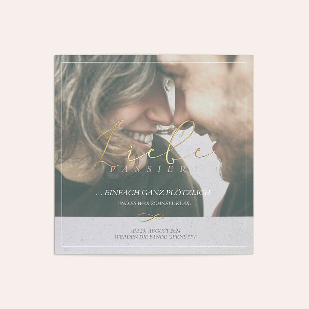 Hochzeitseinladung - Plötzlich Liebe