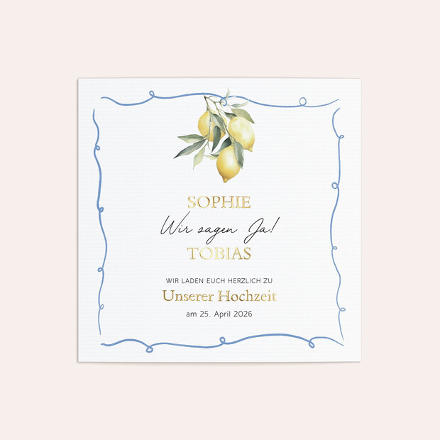 Hochzeitseinladung - Limoni
