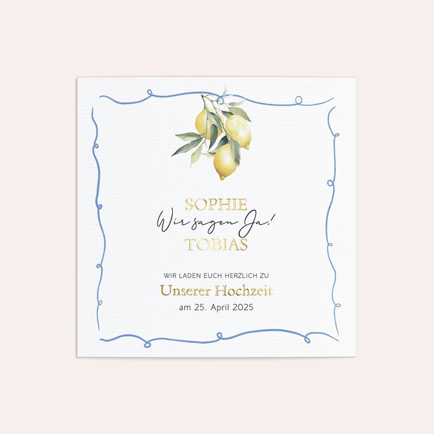 Hochzeitseinladung - Limoni