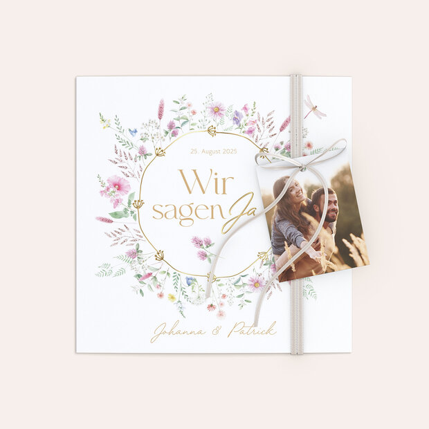 Hochzeitseinladung - Blütenversprechen