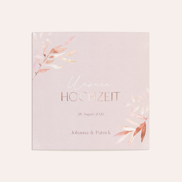 Hochzeitseinladung - Inspiriert von Farnen