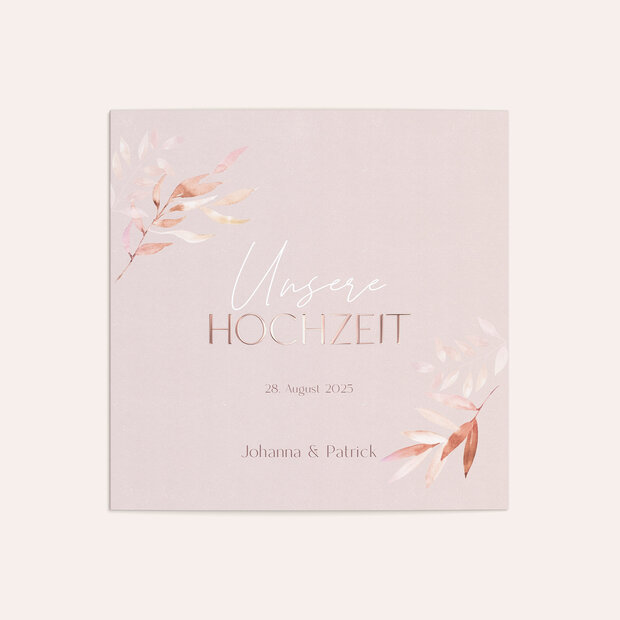 Hochzeitseinladung - Inspiriert von Farnen