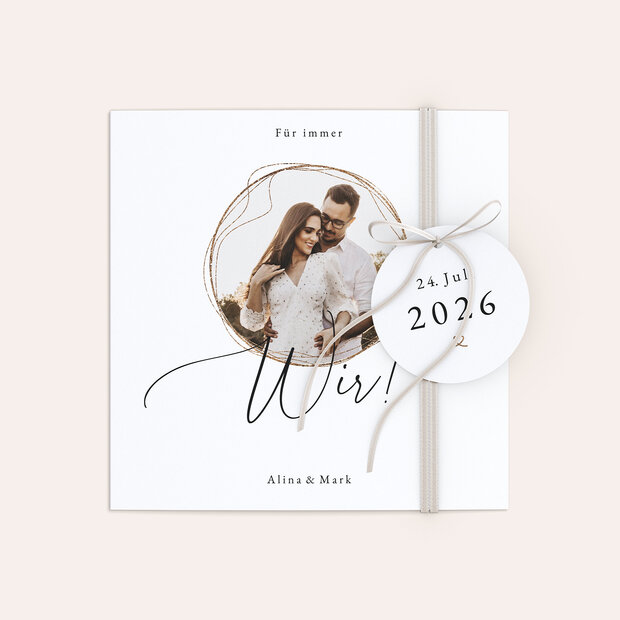 Hochzeitseinladung - Fokus auf uns