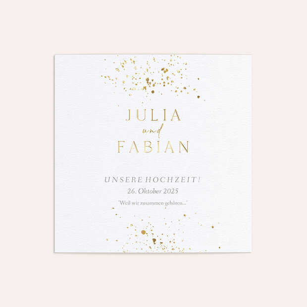 Hochzeitseinladung - Flitterregen