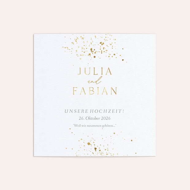 Hochzeitseinladung - Flitterregen