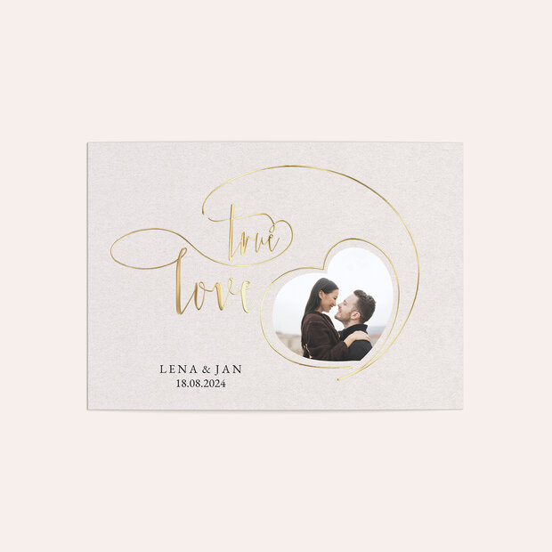 Hochzeitseinladung - Forever true