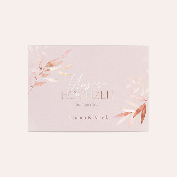 Hochzeitseinladung - Inspiriert von Farnen