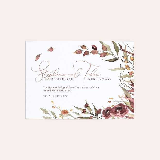 Hochzeitseinladung - Herbstlicher Traum