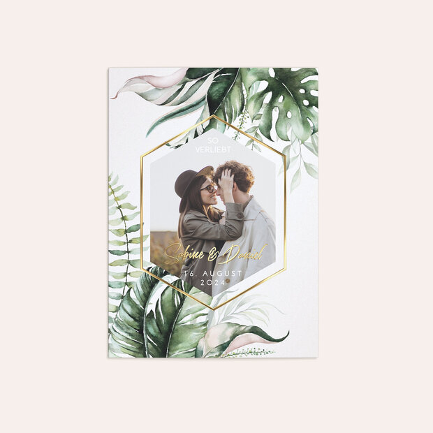 Hochzeitseinladung - Im Palmenhain